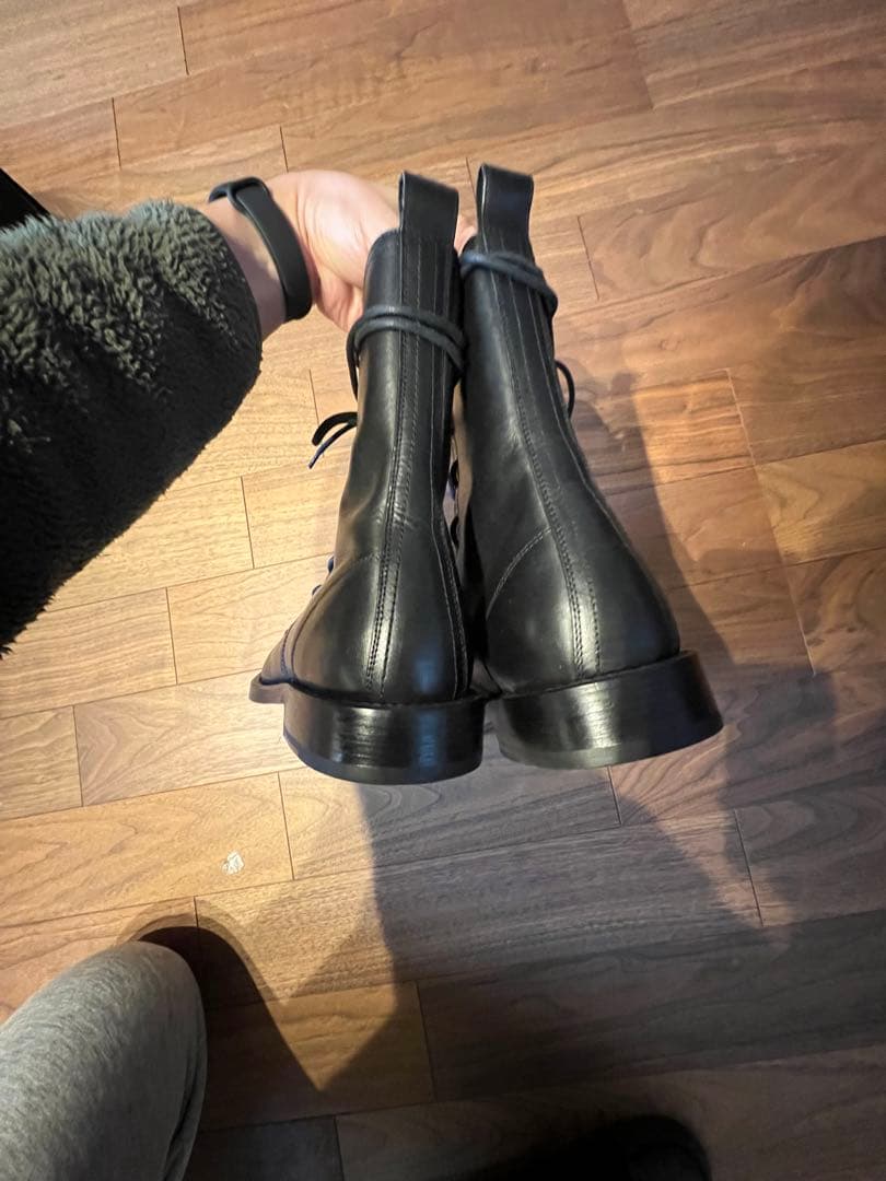 エディ期サンローランパリクラシックレンジャーブーツ黒42コンバット