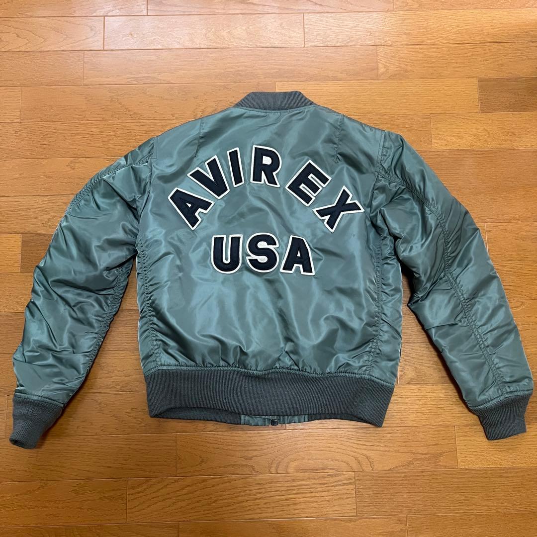 AVIREX MA-1 フライトジャケット アーチロゴ　リバーシブル AVIREX アヴィレックス MA-1 フライトジャケット 希少 アーチロゴ