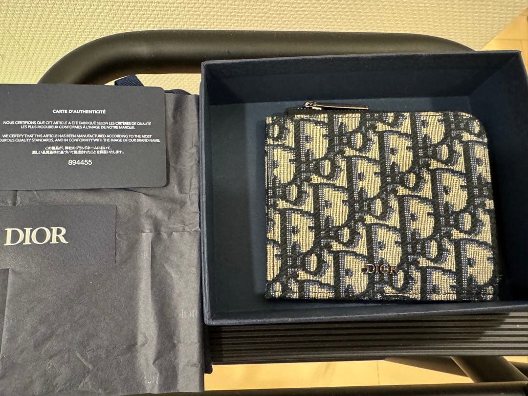 【なみきちゃん】クリスチャンディオール ミニ財布 カードケース　DIOR 人気】ディオール☆フラップカードホルダー サドル ミニ財布 (Dior