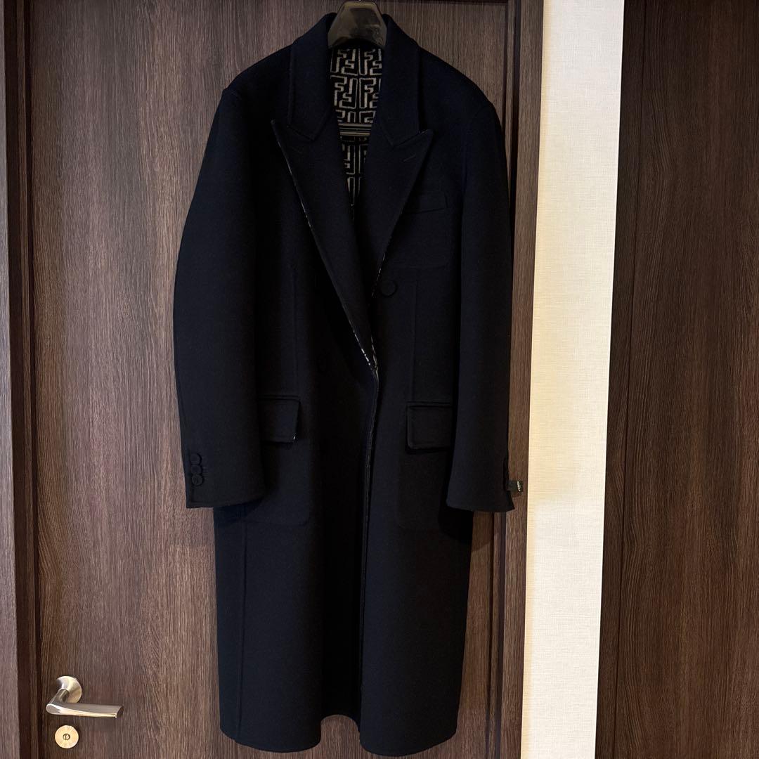 FENDI フェンディ 平野紫耀 ブラック リバーシブル コート クロサギ