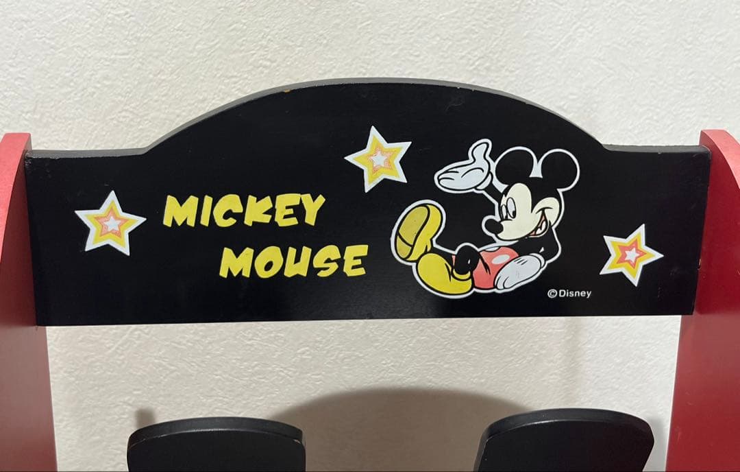 ディズニー ミッキーマウス スリッパラック 木製 希少 レトロ - メルカリ