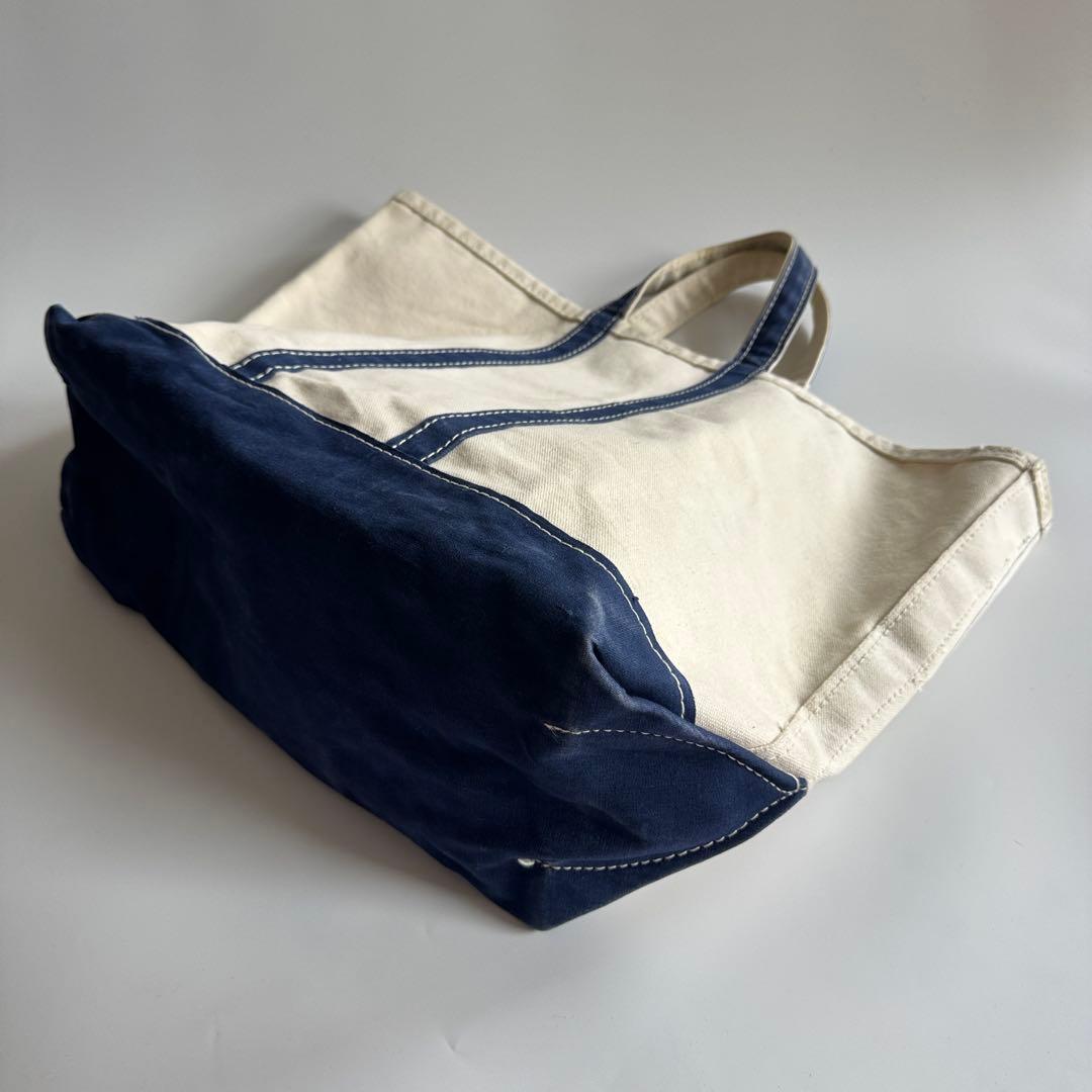 70s 80s L.L.Bean トートバッグ L ネイビー TM サイドタグ - メルカリ
