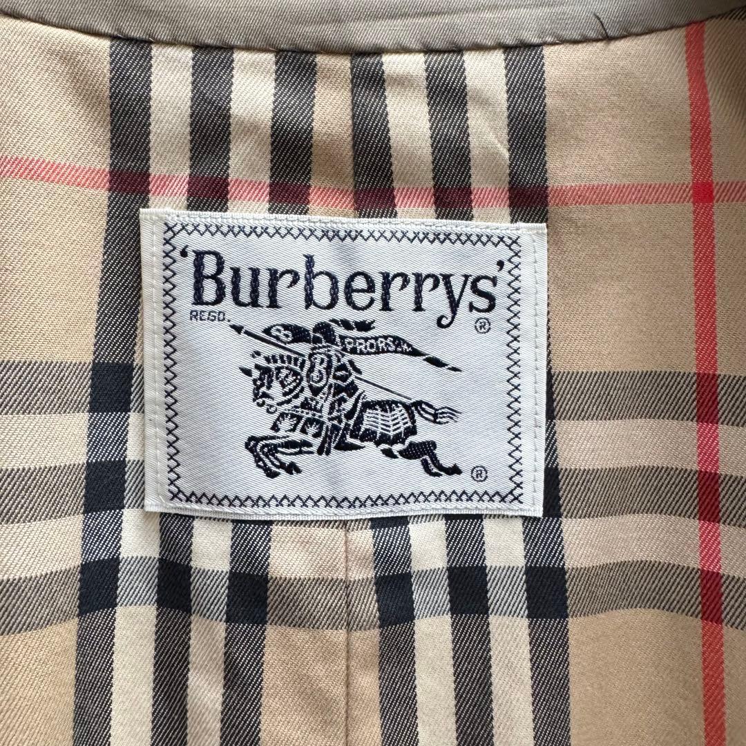 バーバリー トレンチコート ノバチェック 玉虫色 ダブル ベルト 11