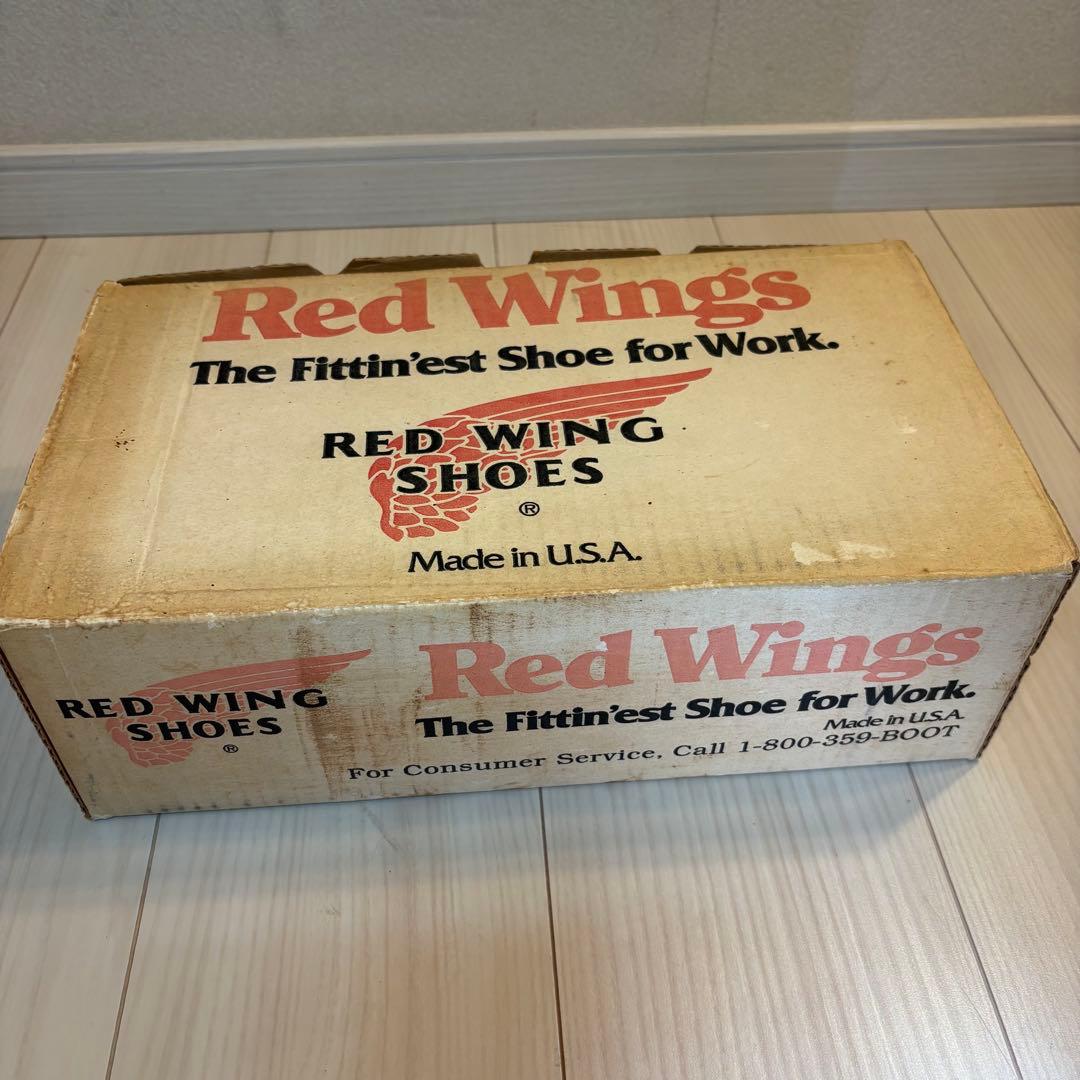 希少/90s】レッドウィング 875 半円犬タグ 赤茶 オリジナル箱付 7E