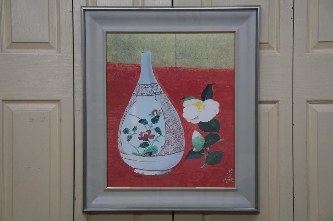 複製 小倉遊亀 415/2000 好日 額装 師安田靫彦 自然画 小倉遊亀『 好 日』 | シルクスクリーン | 日経アート