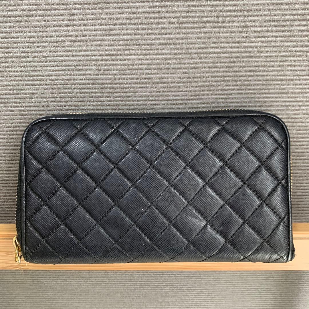 PRADA ブラック キルティング 長財布 - メルカリ