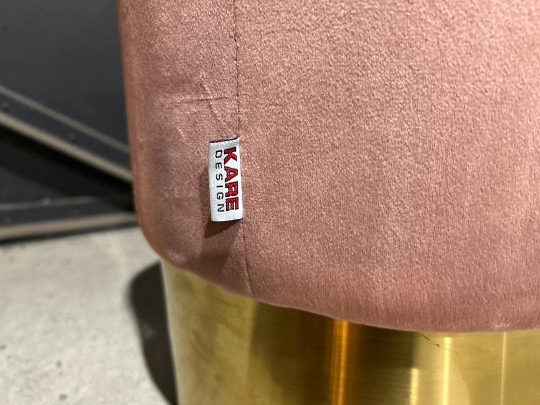 廃番レア】KARE / カレ｜チェリー モーブ ブラス｜オットマン