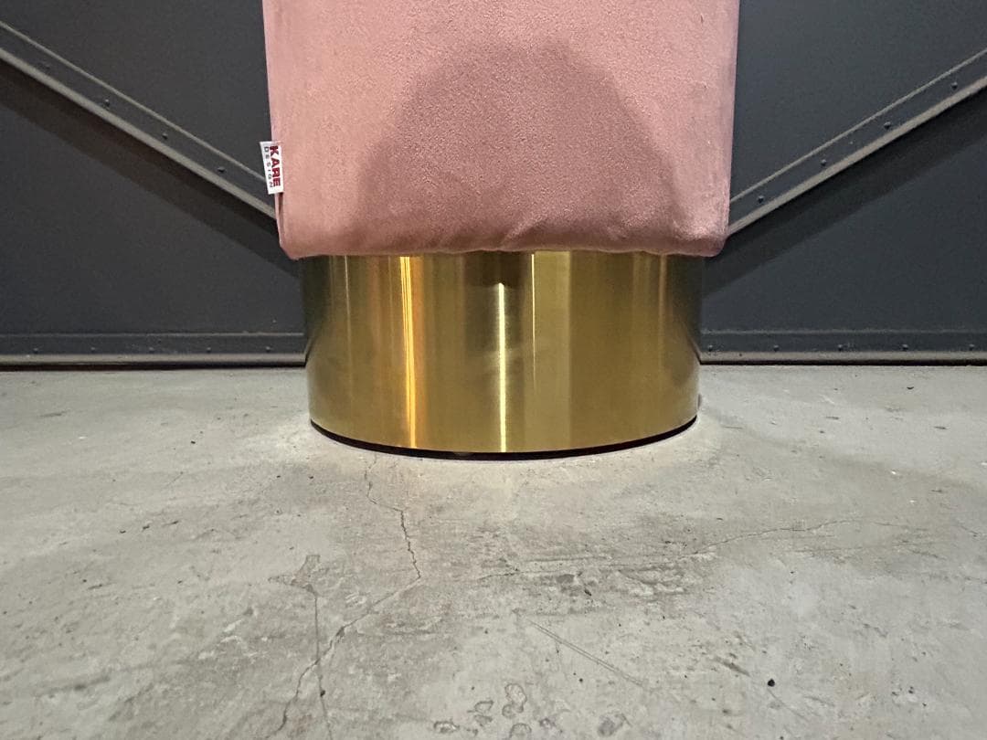 廃番レア】KARE / カレ｜チェリー モーブ ブラス｜オットマン