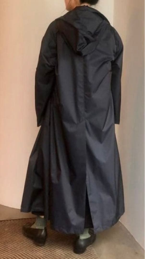 seya. ナイロン ロング コート セヤ オーバーサイズ ネイビー - メルカリ