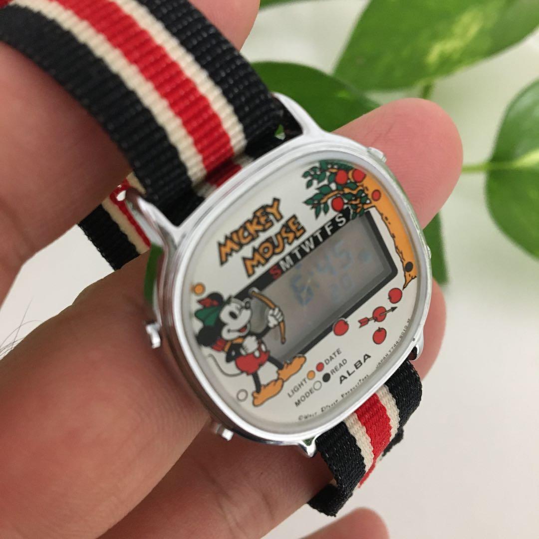 希少レトロ ALBA ミッキー 腕時計 （デジタル） - メルカリ