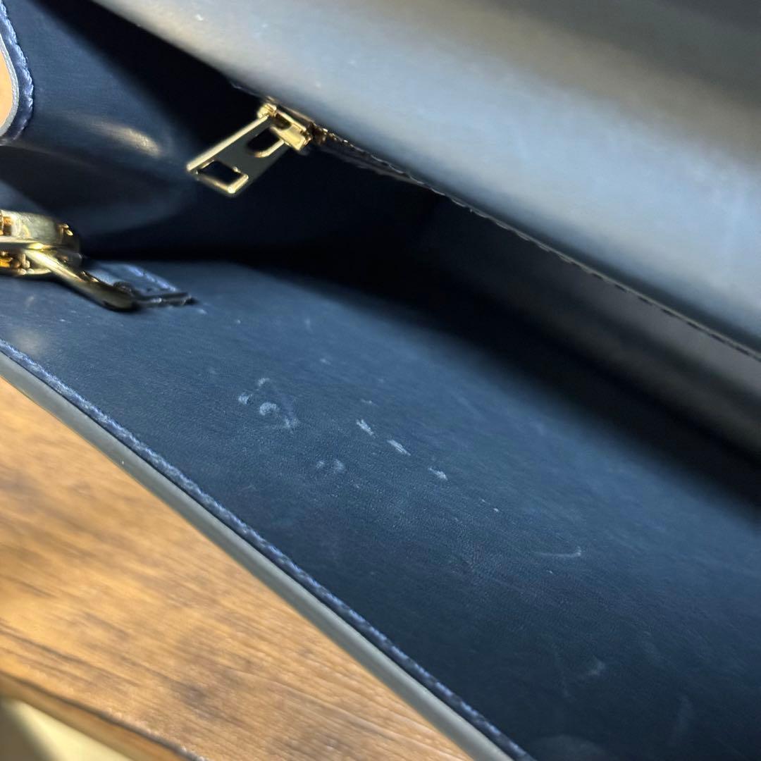 希少！RSVP GOLDEN EYES スムースカーフスキンショルダー ネイビー