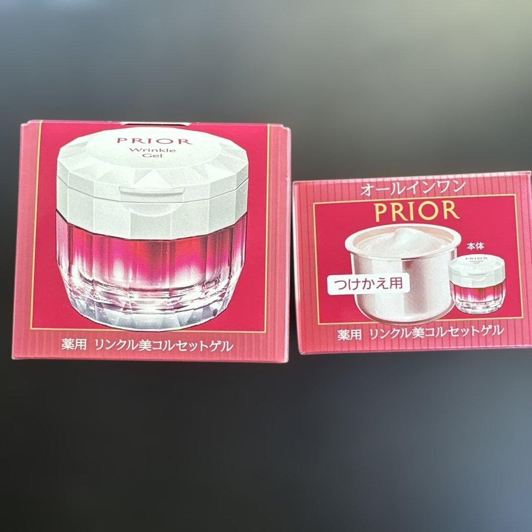 tea latte　リンクル美コルセットゲル 90g ➕つけかえ用90g プリオール 薬用 リンクル美コルセットゲル n つけかえ用 ( 90g