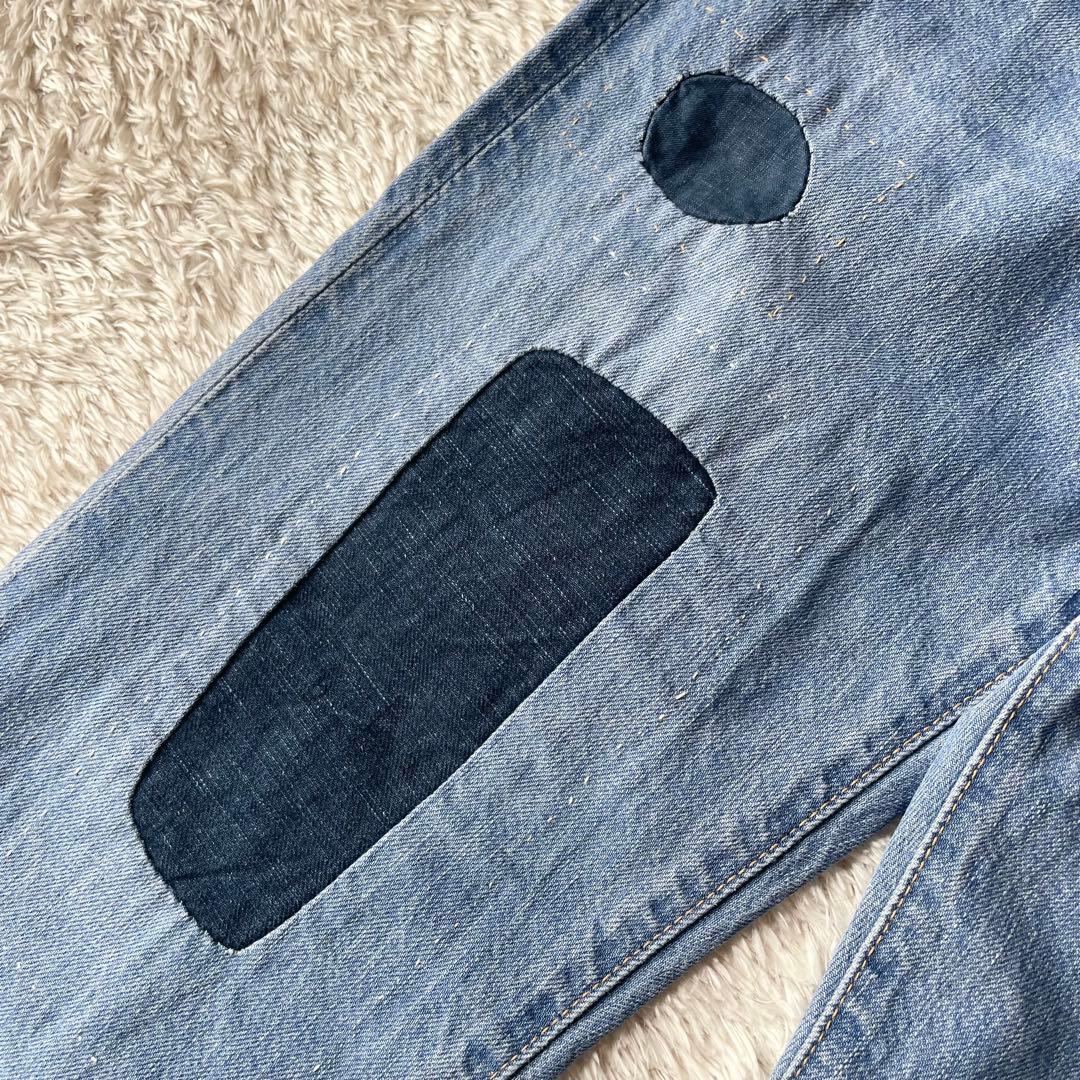 45R 美品 45R おこめデニムのコイン5 28 ブルー - メルカリ
