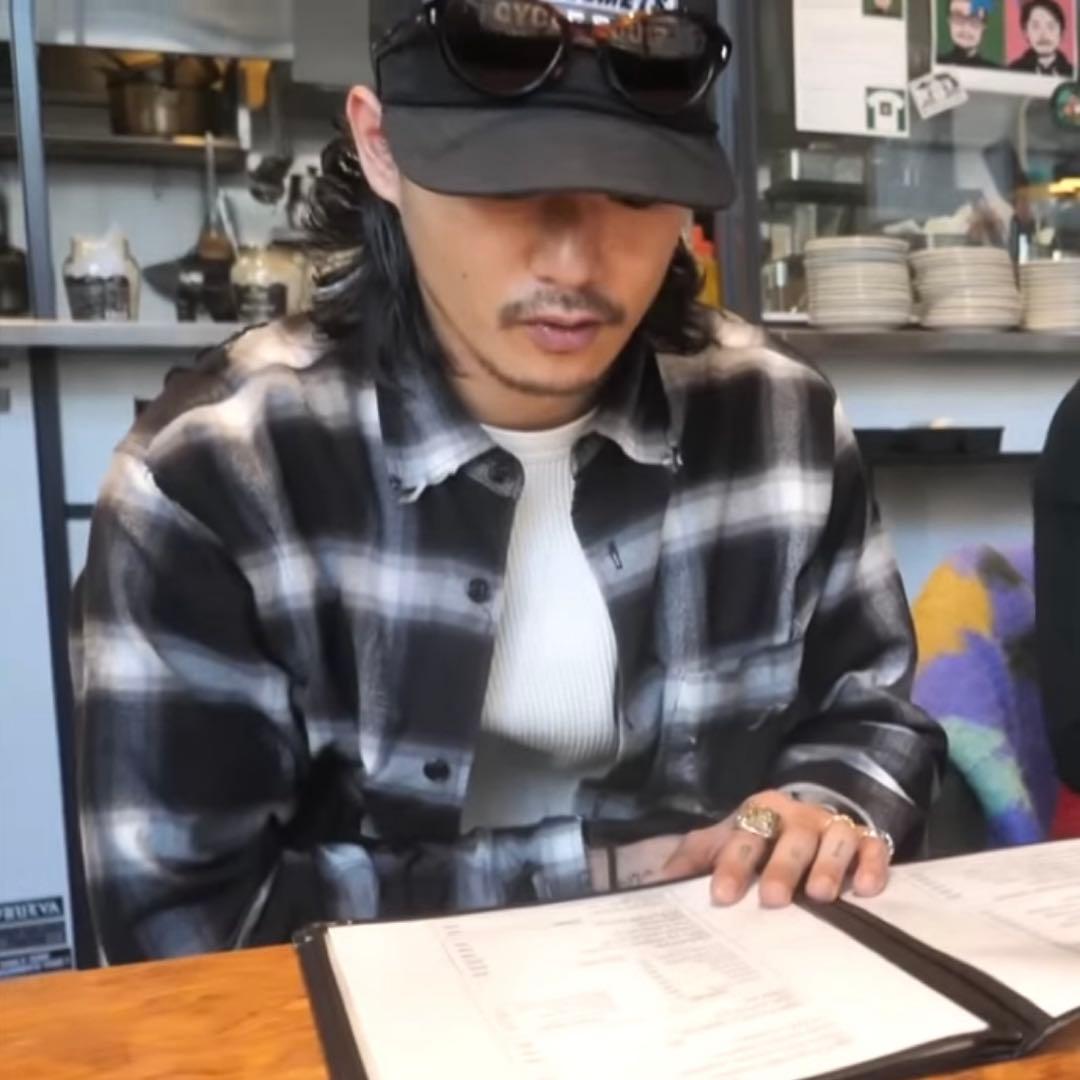 tattoo studio yamada 山田蓮 オンブレシャツ ネルシャツ - メルカリ