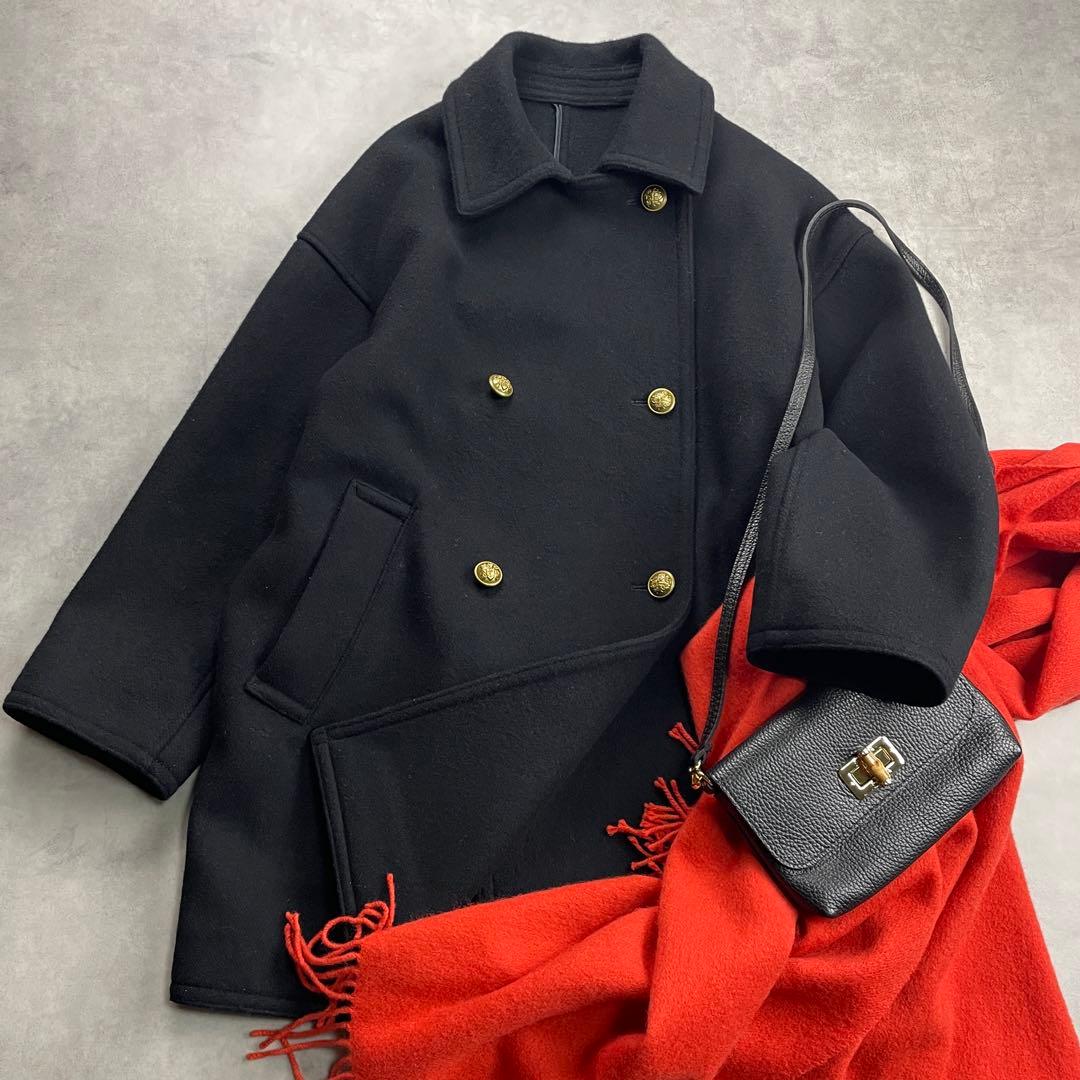 美品　FRAMeWORK　フレームワーク　Super 100ダブルクロスPコート FRAMeWORK（フレームワーク）の「≪追加≫Super 100ダブルクロスP