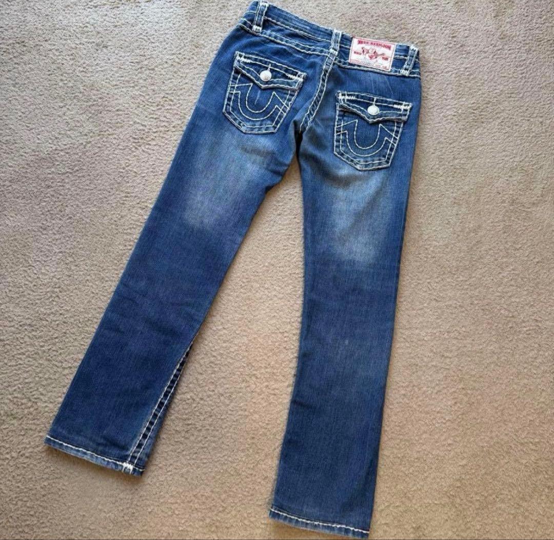 TRUE RELIGION デニムパンツ ブーツカット 太ステッチ W28 希少 - メルカリ