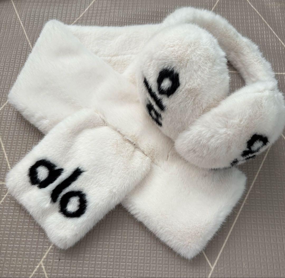 alo ファーマフラーイヤーカフ　セット ファーマフラー SAGA フォックス クリップ付 フォックスマフラー