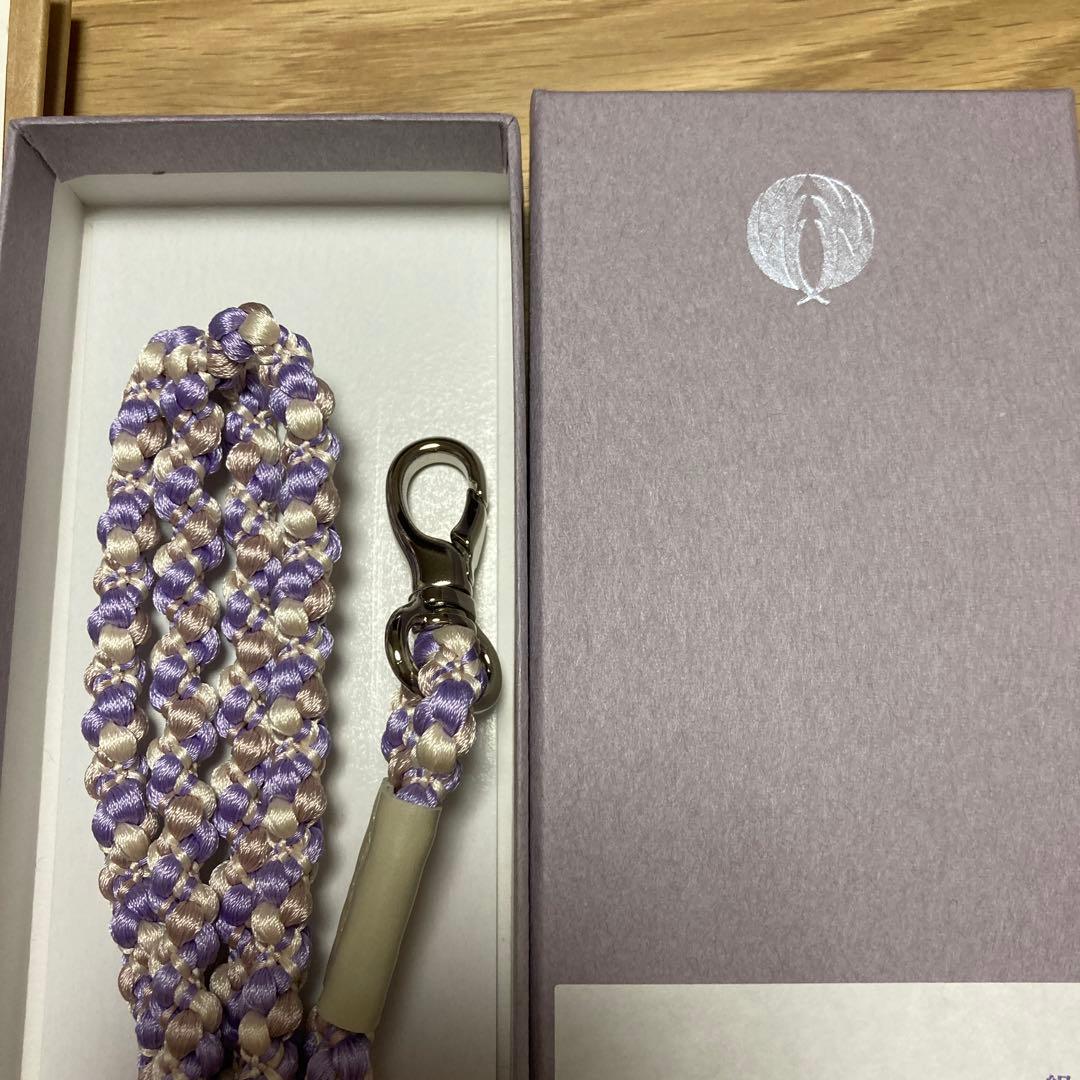 新品未使用 かしゆか商店 伊賀組紐 ストラップ ロング箱ショッパー付