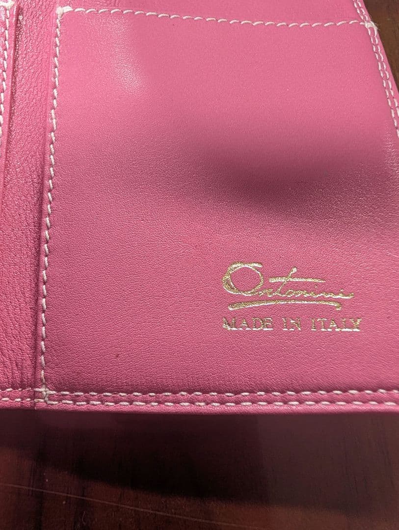 銀座和光 アントニーニ ピンク 三折財布 イタリア製 - メルカリ