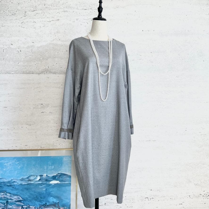 未使用★FABIANA FILIPPI ★モニーレ★上質ウール★ロングワンピース 未使用☆FABIANA FILIPPI ☆モニーレ☆上質ウール☆ロングワンピース