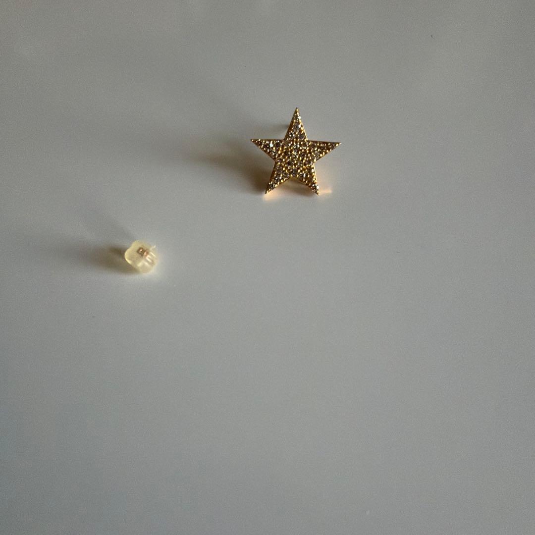 LKサロン 星型ピアス(片耳用) M109474626 - アクセサリー鎚起工房 清雅