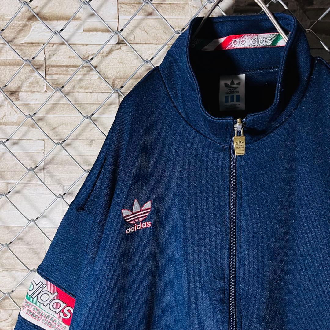 80sビンテージ】アディダス トラックジャケット デサント 日本製 XL