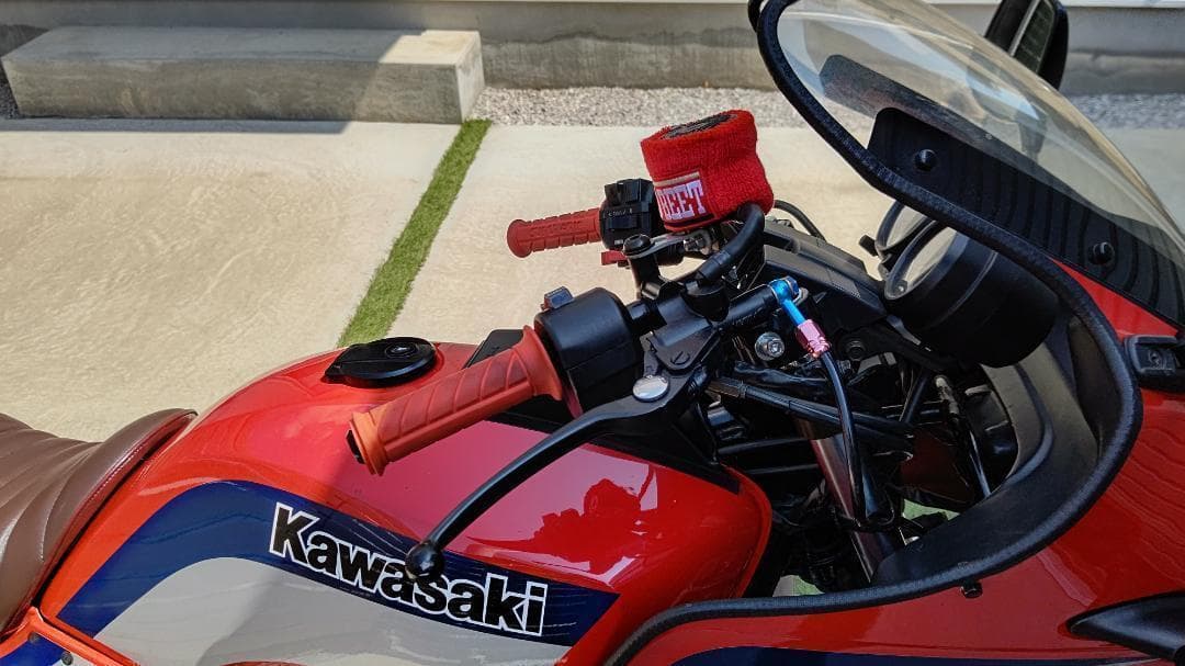 CBX純正タイプ ハンドル 黒＋延長キット③/ GPZ400F用 - メルカリ