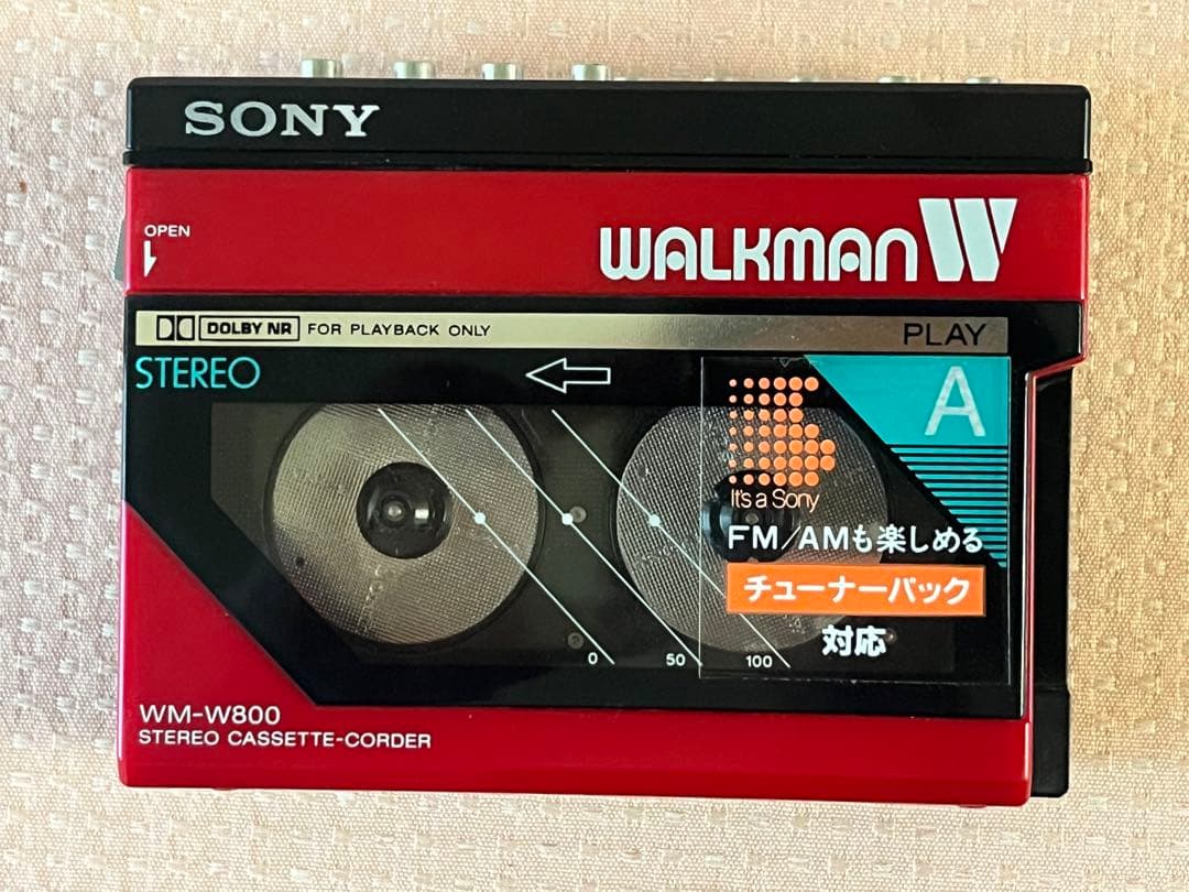 希少品 SONYのダブルカセットウォークマン「WM-W800」 - メルカリ
