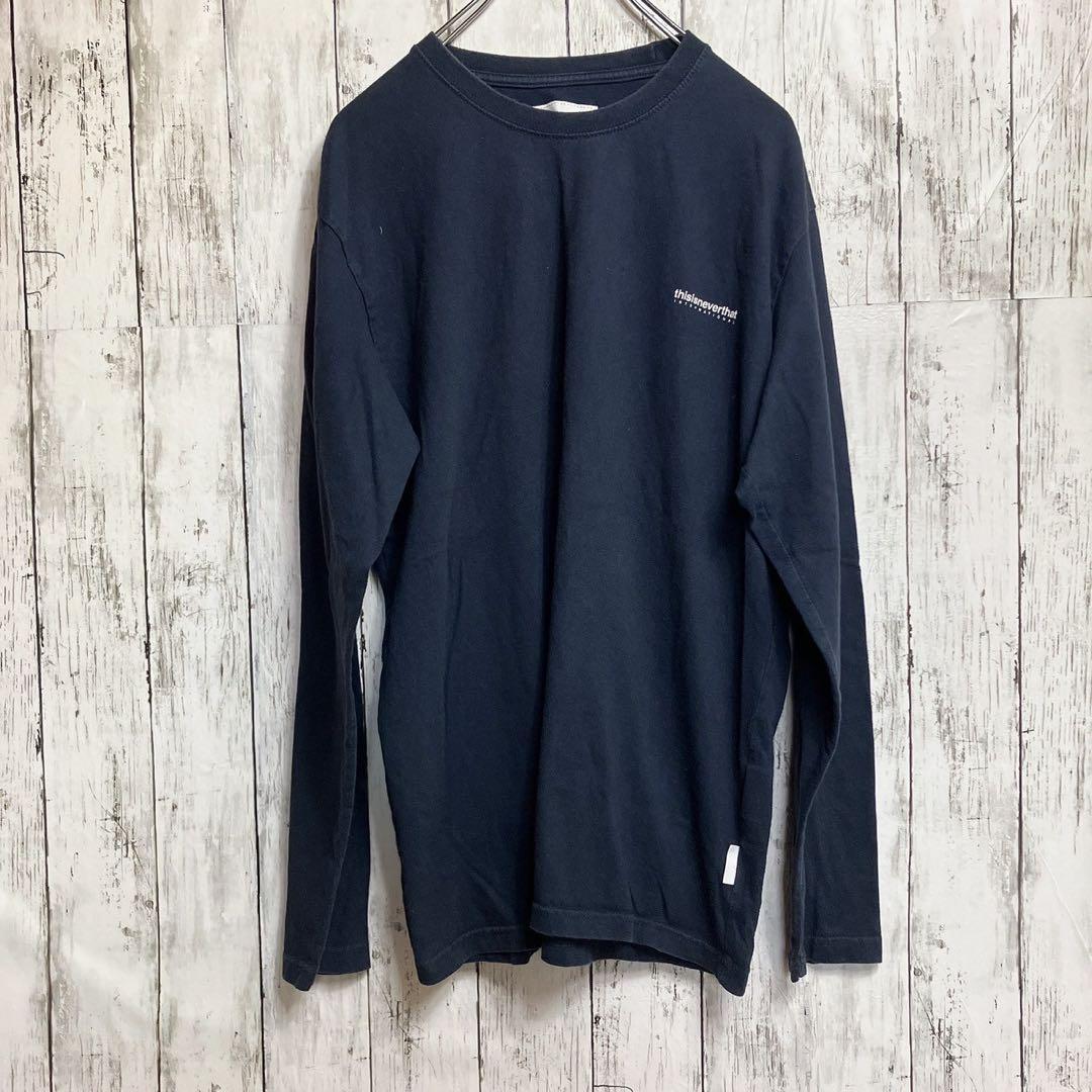 thisisneverthat ネバザ ロンT 黒 ブラック ビッグロゴ M - メルカリ