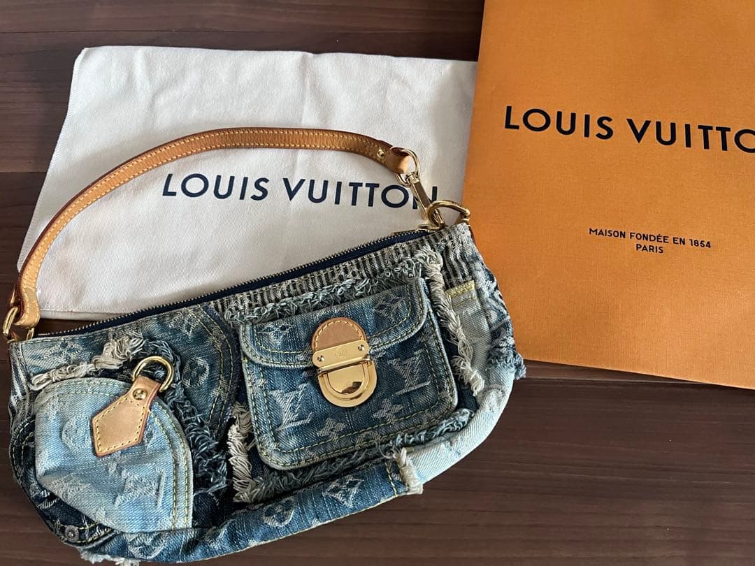 ルイヴィトン　パウチィ　デニム　バッグ ルイヴィトン パウチィ デニム バッグ - メルカリ