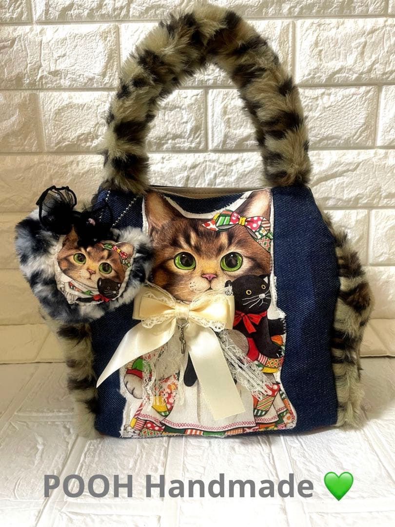 コヤンイサムチョン￼ハンドメイドリメイク ヒョウ柄バッグ - メルカリ