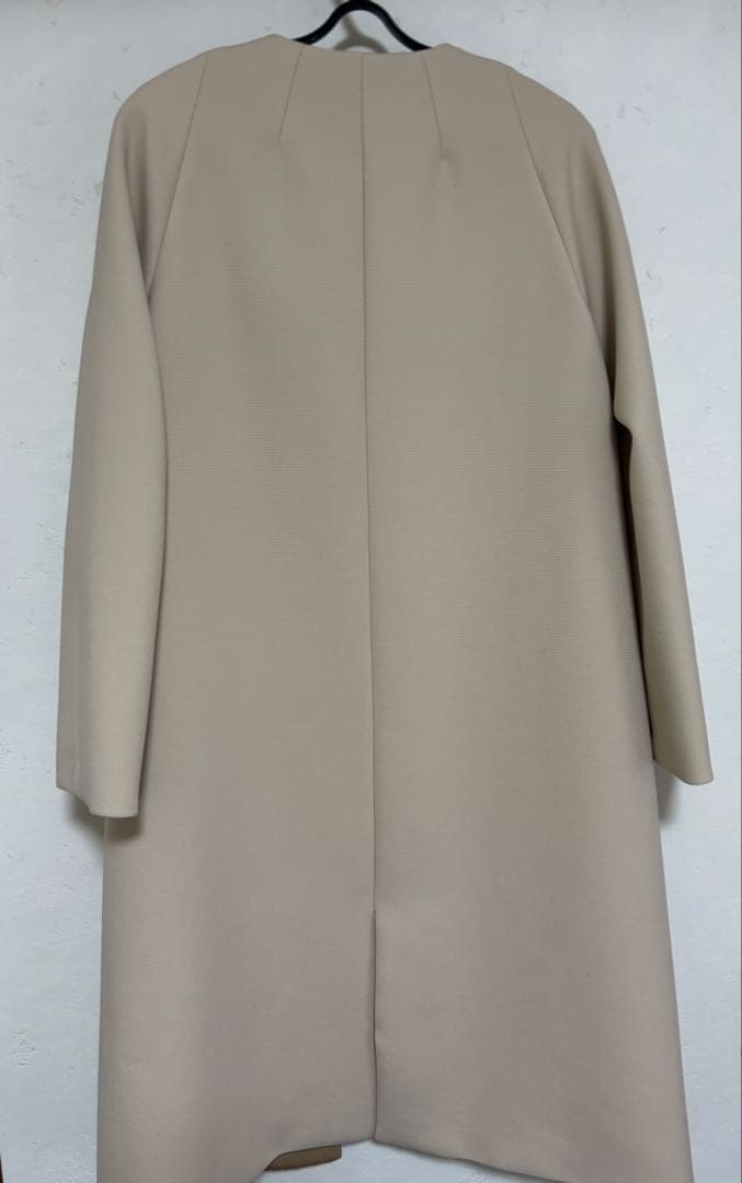 ANAYI ベージュ ノーカラー コート36上品綺麗 - メルカリ