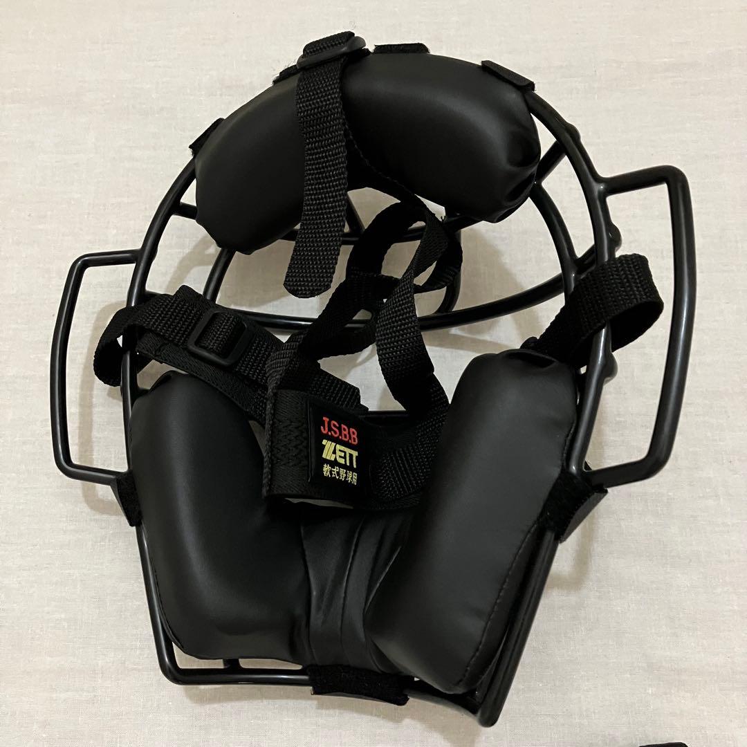 美品 ZETT JSBB 軟式用 キャッチャー 防具 セット ブラック 黒 くろ