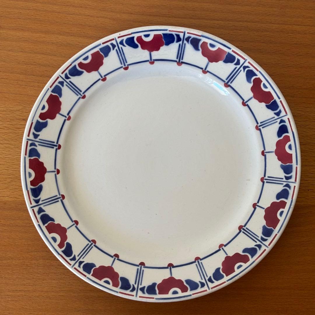 サルグミンヌ Ribecourt コンポティエ 花柄皿 ケーキ皿 アールデコ サルグミンヌ Ribecourt コンポティエ 花柄皿 ケーキ皿 アールデコ