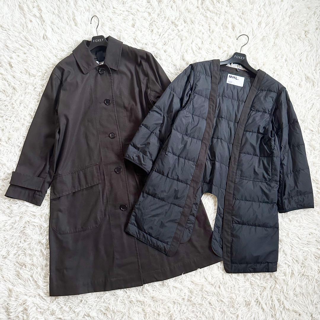 着用2回】マーガレットハウエル♡MHL. ダウンライナー付きステンカラー