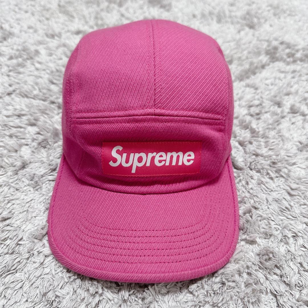 Supreme box logo camp cap pink キャップ ピンク - メルカリ