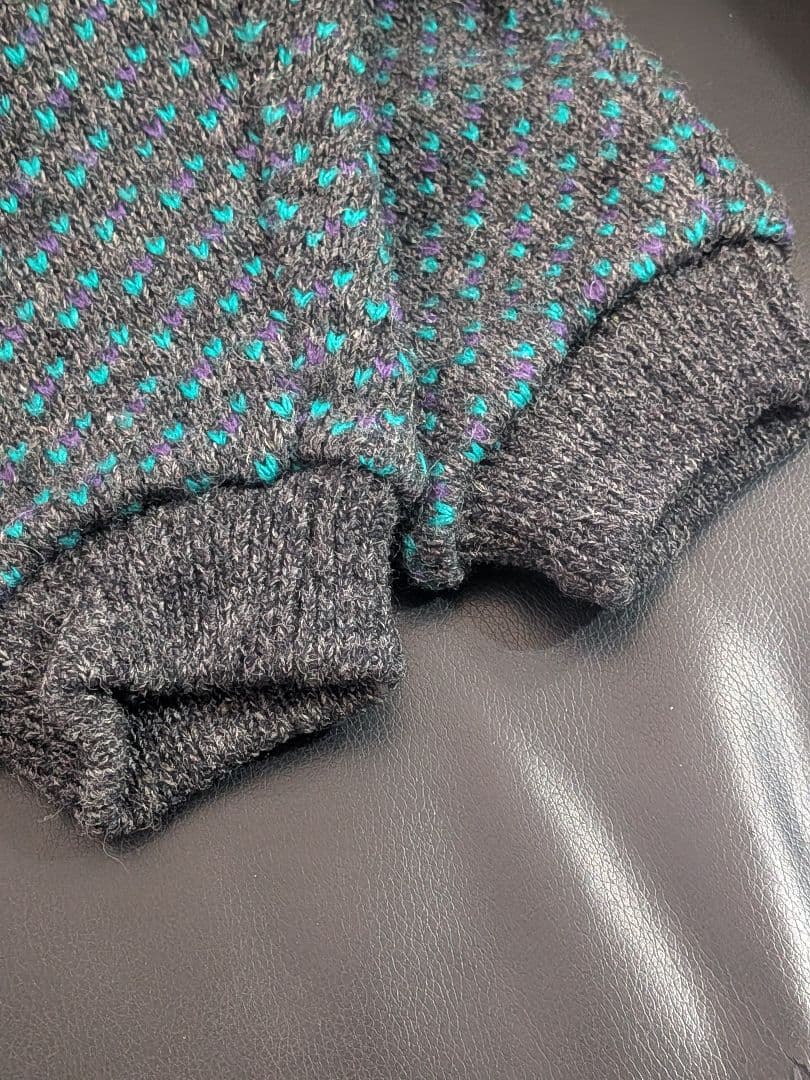 90s ノルウェー製 L.L.Bean エルエルビーン バーズアイ ニット