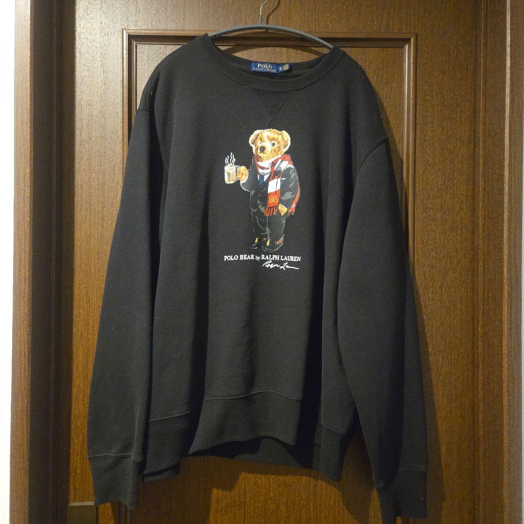 Ralph Lauren Polo Bear スウェット ブラック Polo Bear Fleece Crewneck