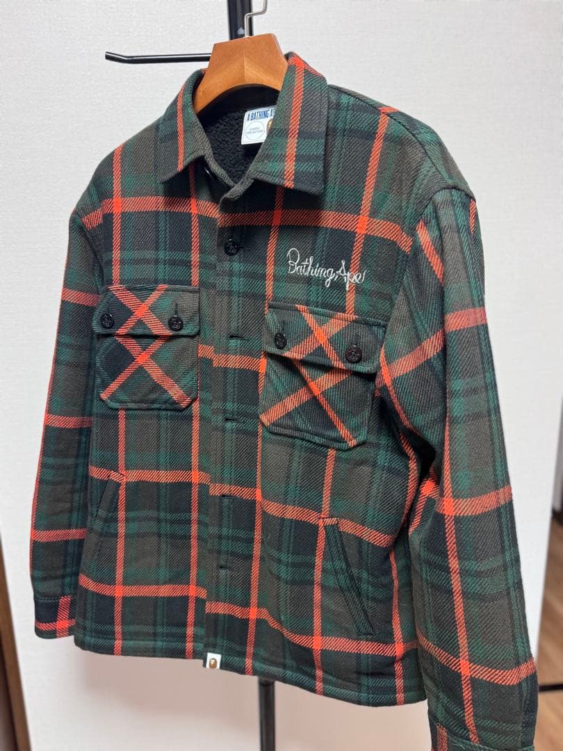 A BATHING APE チェック柄ネルシャツ - メルカリ