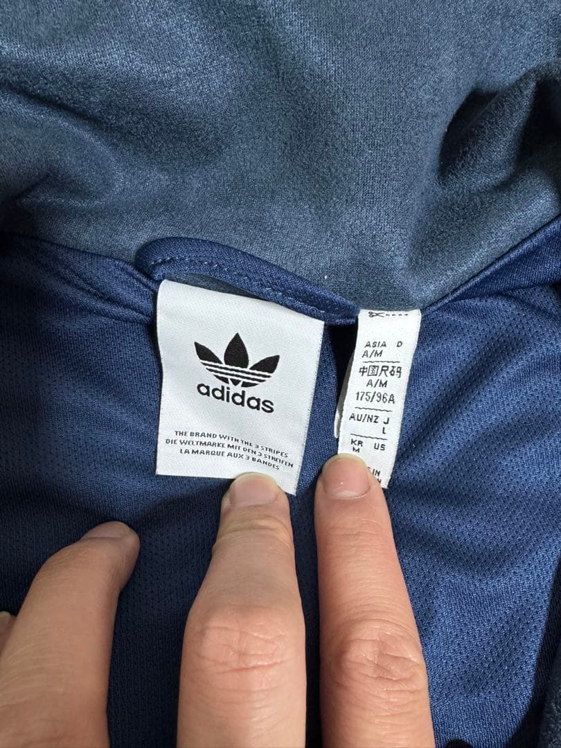 adidas トラックジャケット ブルー 中国限定 Mサイズ - メルカリ