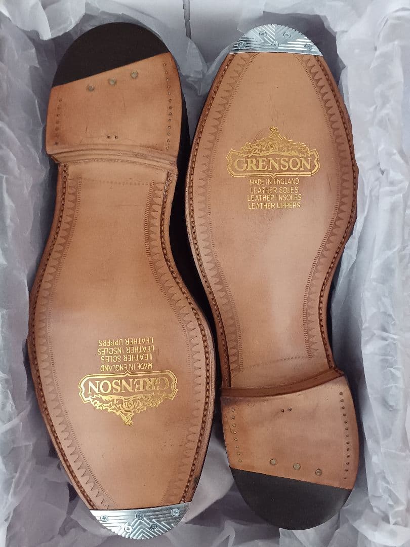 未使用 GRENSON グレンソン フットマスター 茶色 25.5cm 7/M