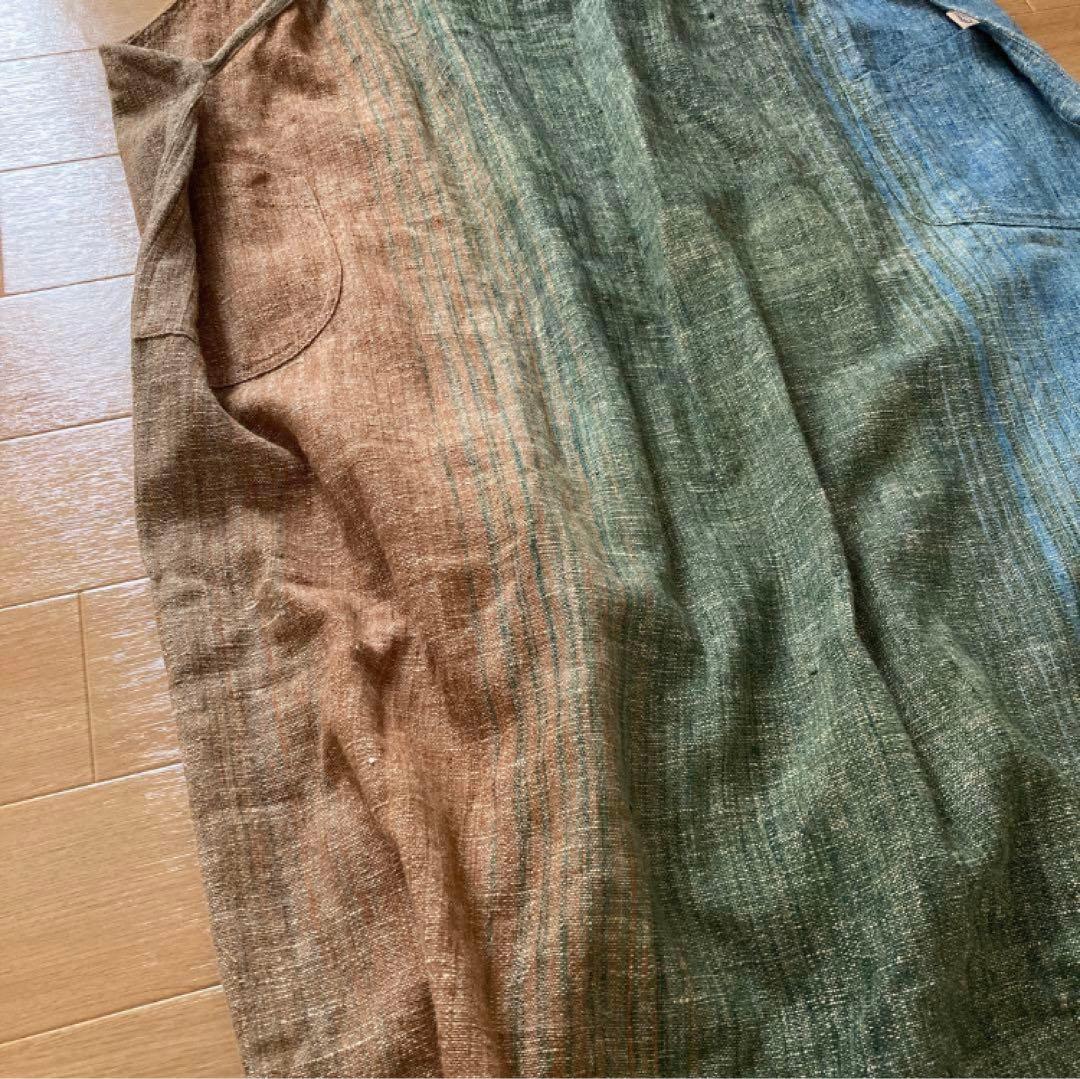 未使用級】うさとの服 エプロンワンピース 割烹着 - メルカリ