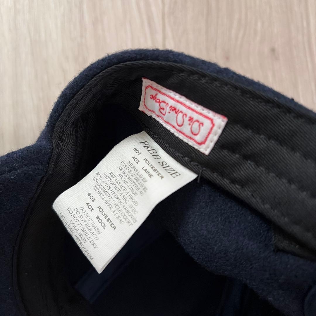 未使用品 DIE DREI BERGE ウールキャップ ネイビー - メルカリ