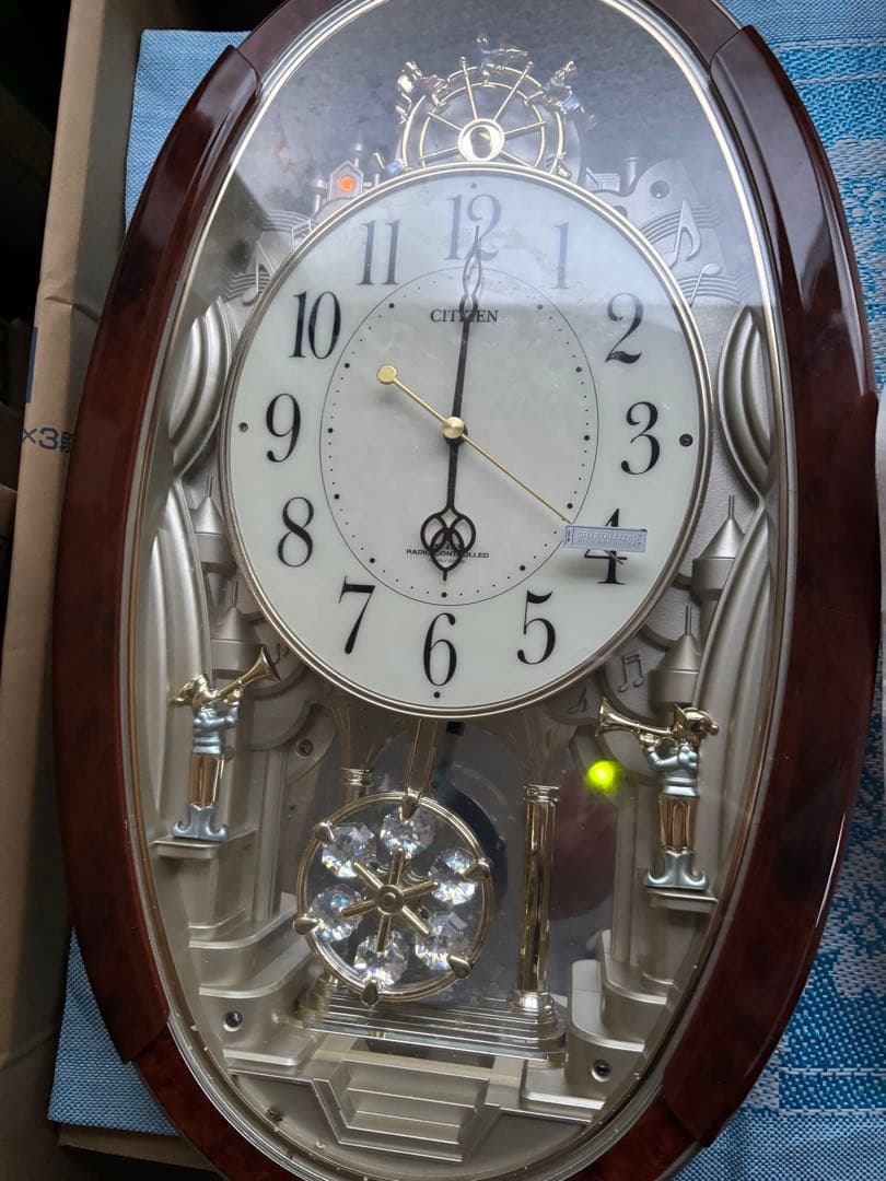 CITIZEN パルミューズメロディ電波壁掛カラクリ時計4MN487−0ジャンク