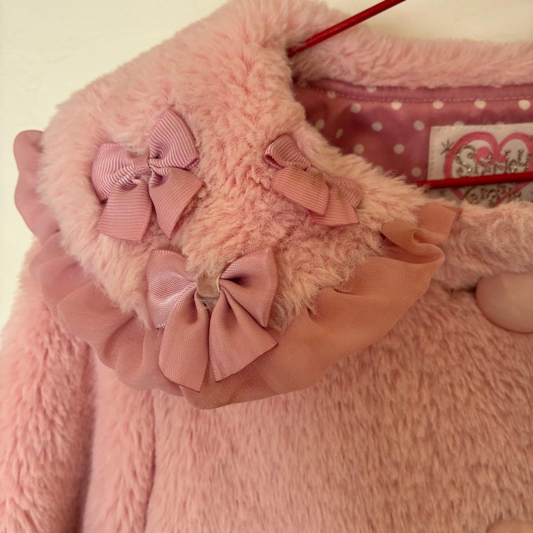 シャーリーテンプル ファーコート ピンク Sサイズ - メルカリ