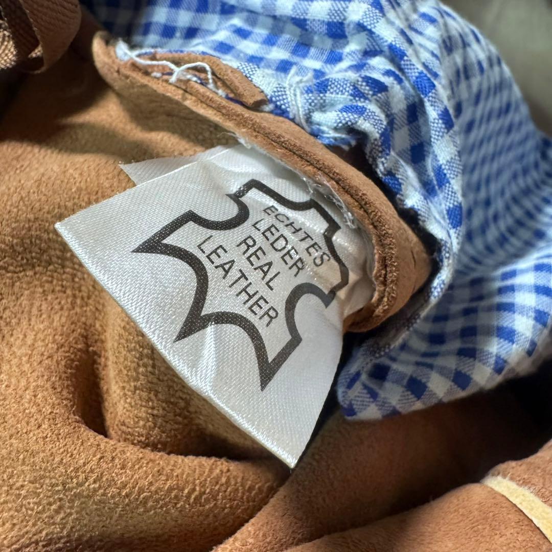 70s ドイツ 古着 チロリアン レーダーホーゼン レザーパンツ 刺繍 スエード