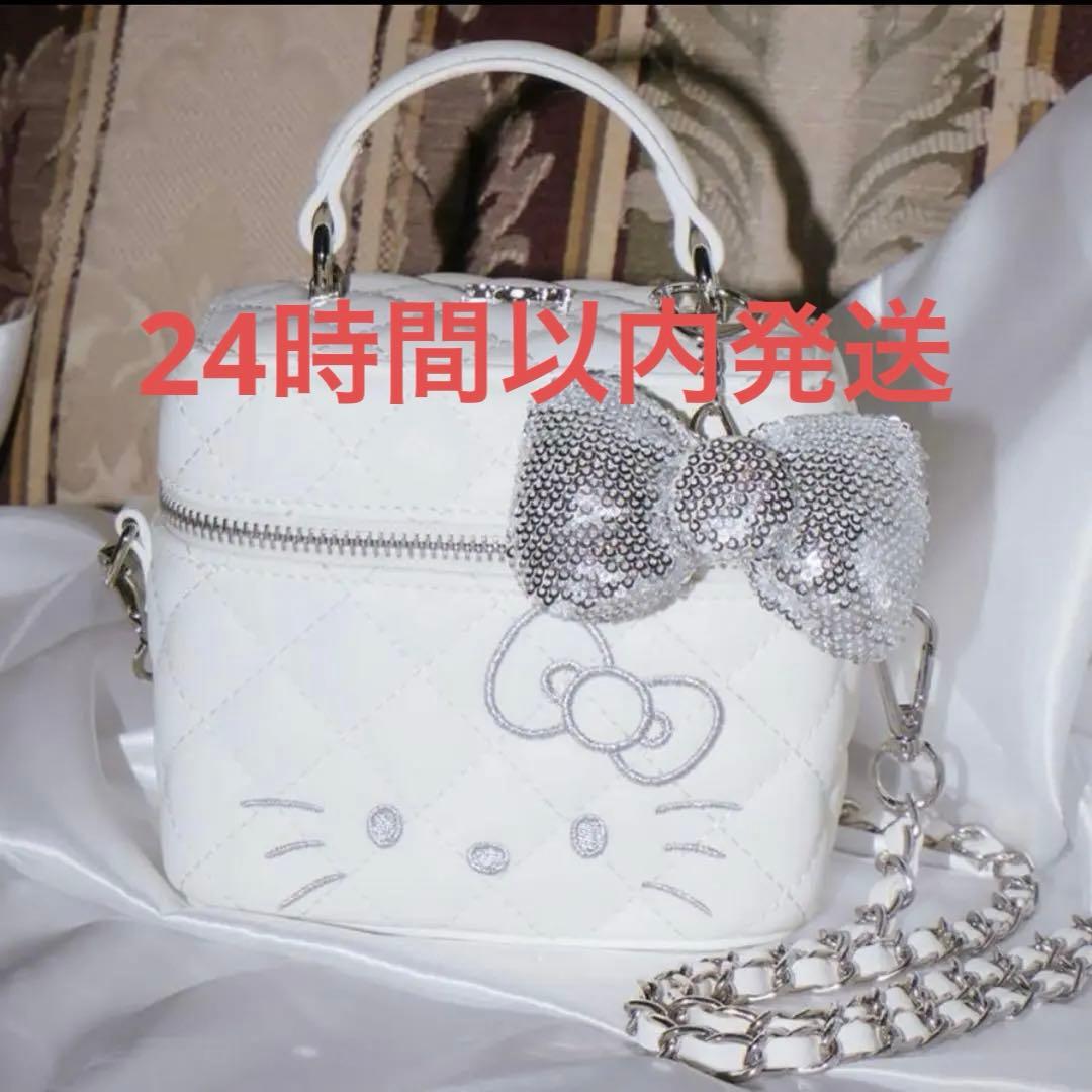 実物写真あり　darich ダーリッチ キルティングスクエアミニバッグ　キティ ダーリッチ キティ Hello Darich キルティングスクエアミニバッグ