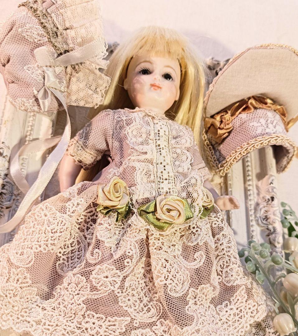Handmade ビスクドール アウトフィット ミニョネット 約18cm前後用