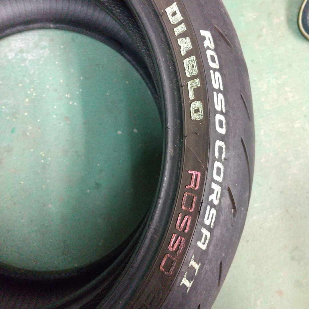 DIABLO ロッコル２ Ⅱ120/70/17,190/55/17 Pirelli Diablo Rosso II 190/55ZR-17 75W Rear Motorcycle - American