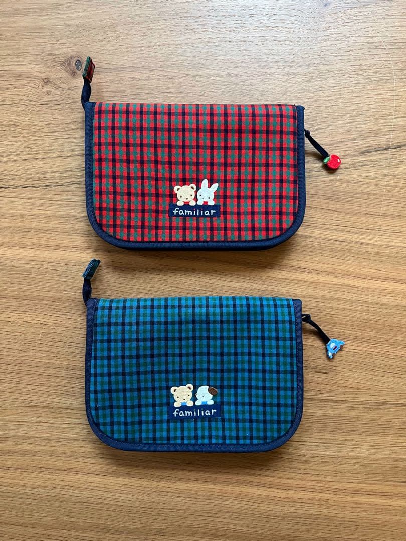 familiar 母子手帳ケース 2点セット チェック柄 楽天市場】【ふるさと納税】 ファミリア（familiar）母子手帳ケース